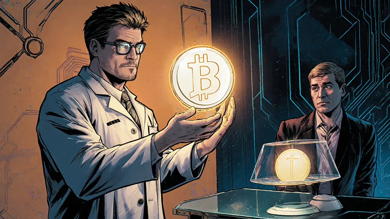 Developer showcases a hybrid privacy token with regulator observing.