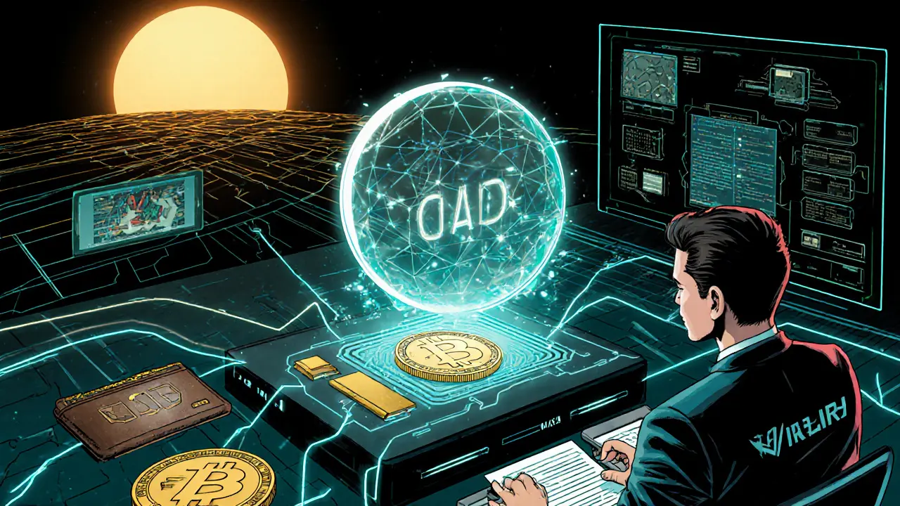 Holographic DAO and digital dirham wallet with compliance officer monitoring AI surveillance in 2025 Dubai.