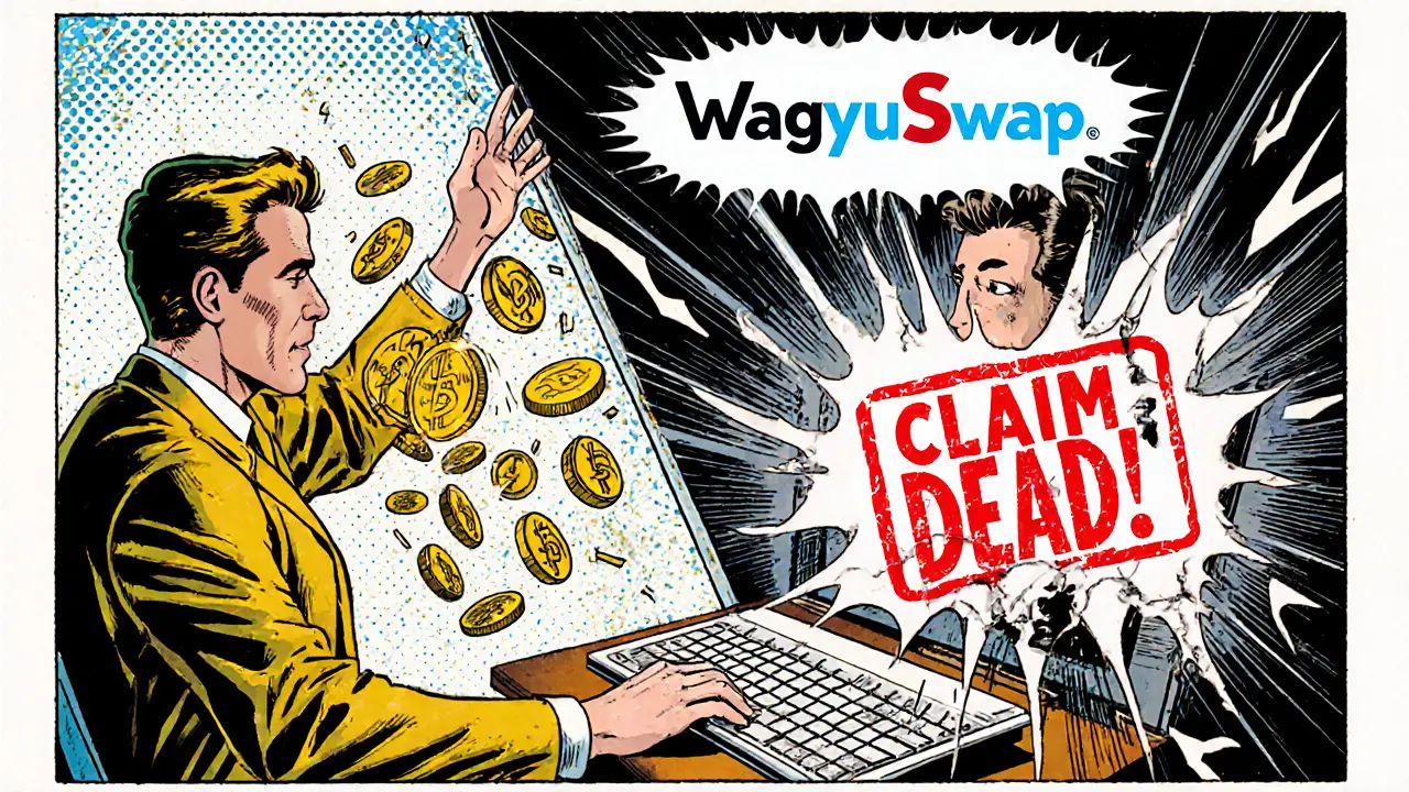 One user celebrates WAG rewards while another faces a &#039;CLAIM DEAD&#039; stamp over their screen.