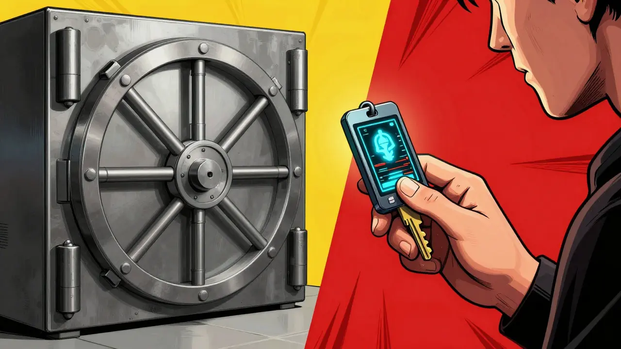 A trader using a disposable burner wallet to access a risky digital trading platform.