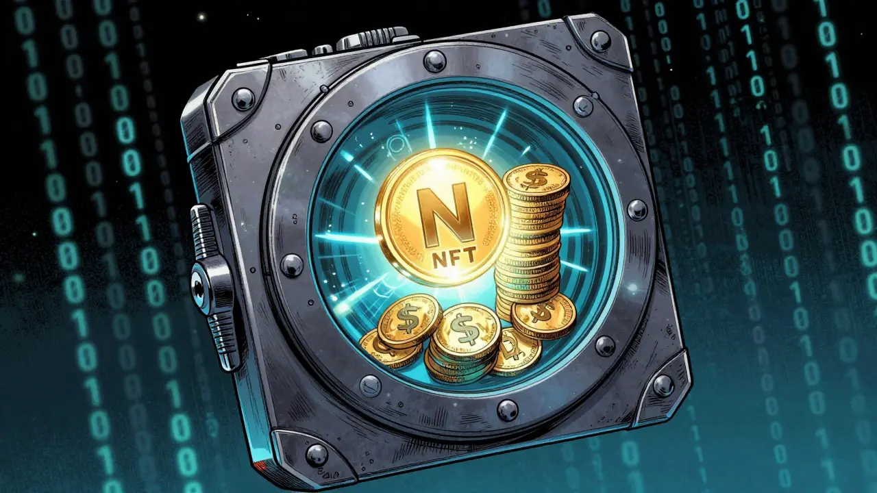 Glowing Potion NFT and tokens appearing in secure wallet