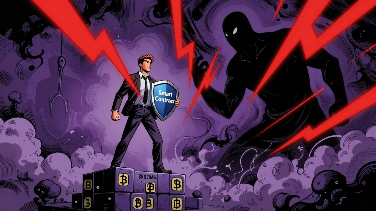 Investor shielding against market risks and volatility in a dramatic graphic novel scene.