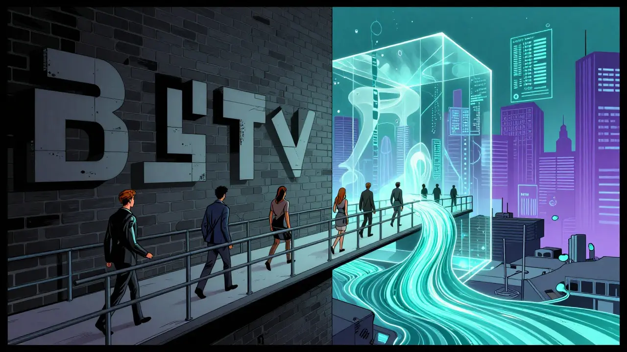 Comic book depiction of the balance between strict regulations and digital privacy in the future of crypto
