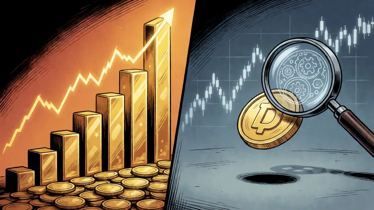 Split view of crypto growth and low liquidity market